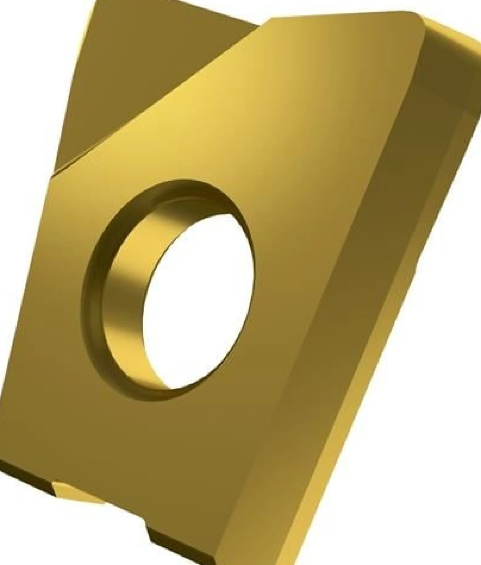 Fräswendeschneidplatte ISO LC 1210-KPF:M8330 D.5mm PVD beschichtet Farbe Gold