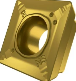Fräswendeschneidplatte ISO SDMT 1205AESN-R:M8340 D.5,5mm PVD beschichtet Gold