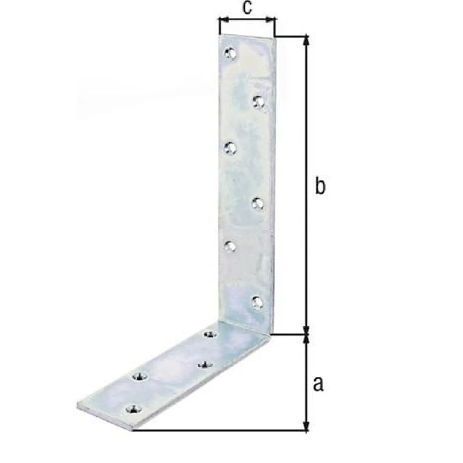 GAH Alberts Balkenwinkel L240x160 mmmm B.50mm ungleichschenklig STA roh - 334154