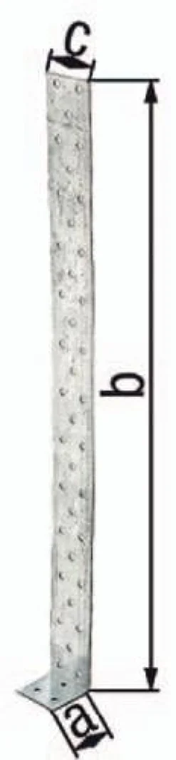 GAH Alberts Flachstahlbetonanker 205 x 40 x 40 mm S.2 mm Stahl roh sdmverz - 332105
