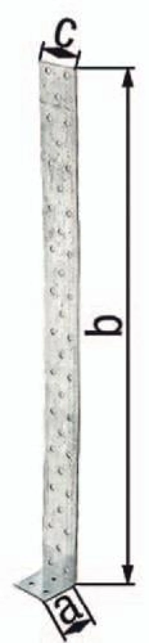 GAH Alberts Flachstahlbetonanker 205 x 40 x 40 mm S.2 mm Stahl roh sdmverz - 332105
