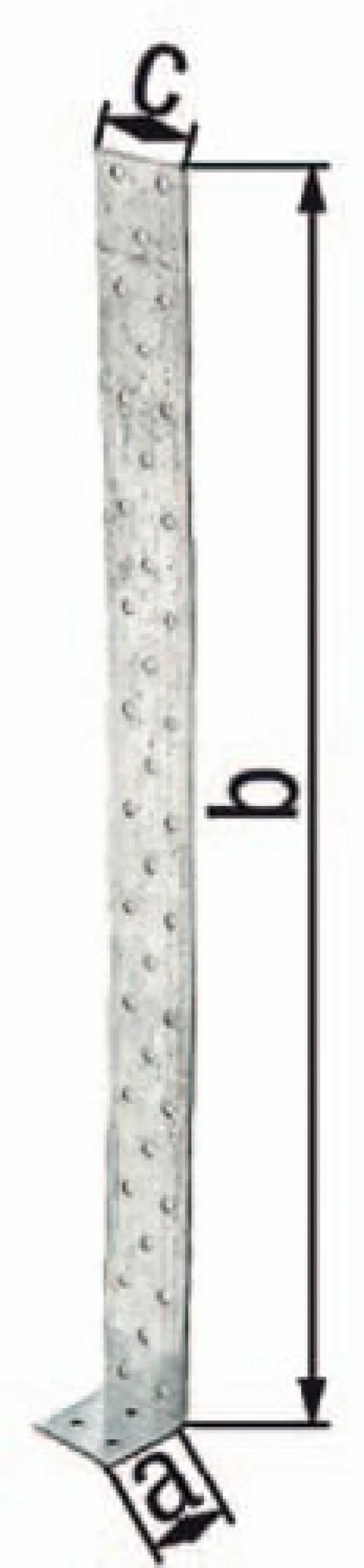 GAH Alberts Flachstahlbetonanker 205 x 40 x 40 mm S.2 mm Stahl roh sdmverz - 332105