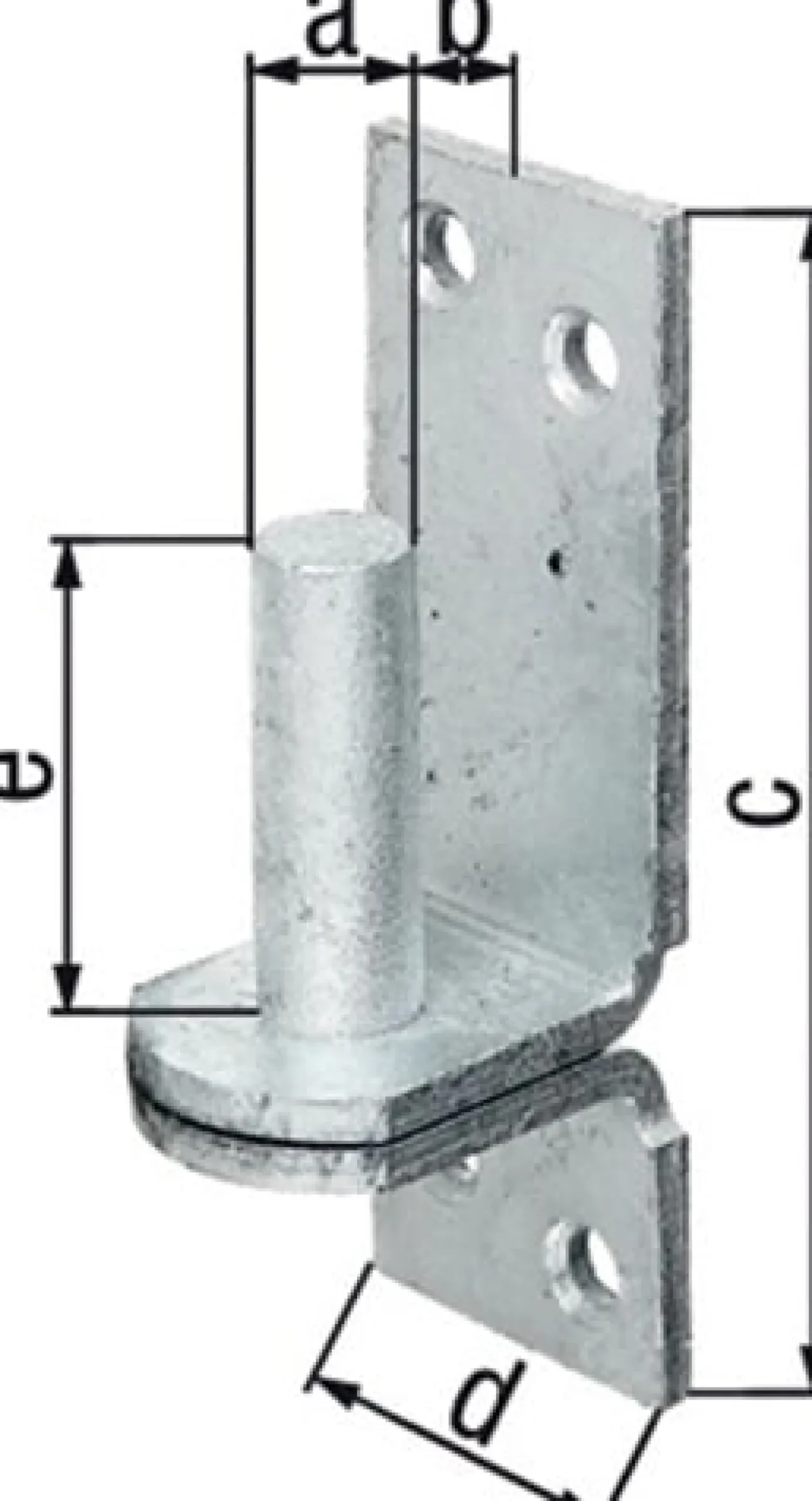 GAH Alberts Kloben DI auf Platte 13x11mm TZN - 311209