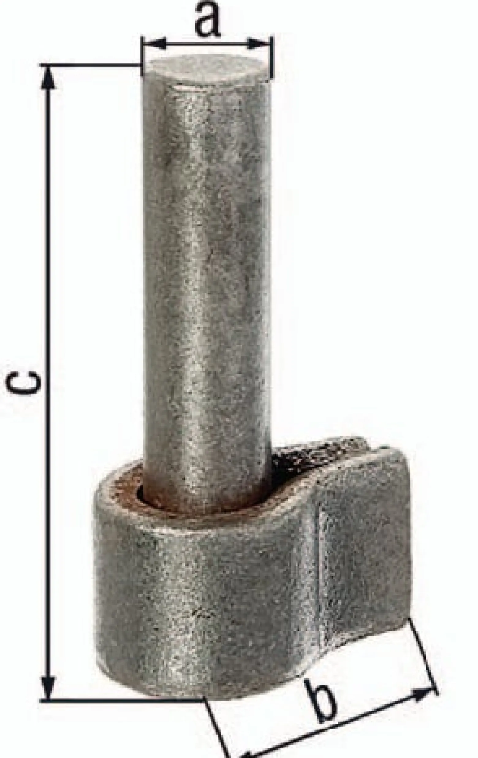 GAH Alberts Kloben z.Anschweißen 20x50mm STA roh - 411022