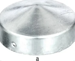 GAH Alberts Pfostenkappe Ø 100 mm rund flache Form TZN - 205966
