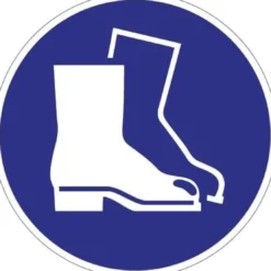 Gebotszeichen ASR A1.3/DIN EN ISO 7010 Fußschutz benutzen - 9000477514