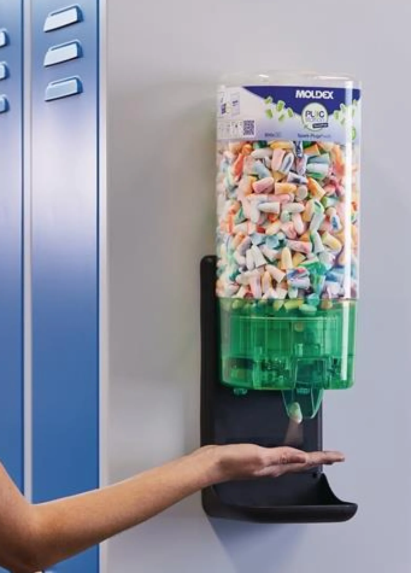 Gehörschutzspender PlugStation TouchFree m.Füllung Spark Plugs (500 Paar) MOLDEX