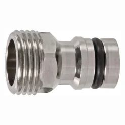 GEKA Gerätestecker plus-Stecksystem Messing vernickelt AG 20,95 mm - 46.1710.8