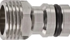 GEKA Gerätestecker plus-Stecksystem Messing vernickelt AG 20,95 mm - 46.1710.8