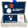 Geschenkgutschein XMAS Wert 200 € (Motiv Kugeln) - im Miniatur Systainer