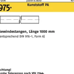 Gewindestange DIN 975 M20x 1000mm Polyamid 1 Stück