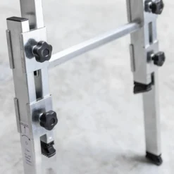 Günzburger Steigtechnik Aluminium Stehleiter 2x5 Sprossen treppengängig - 033510