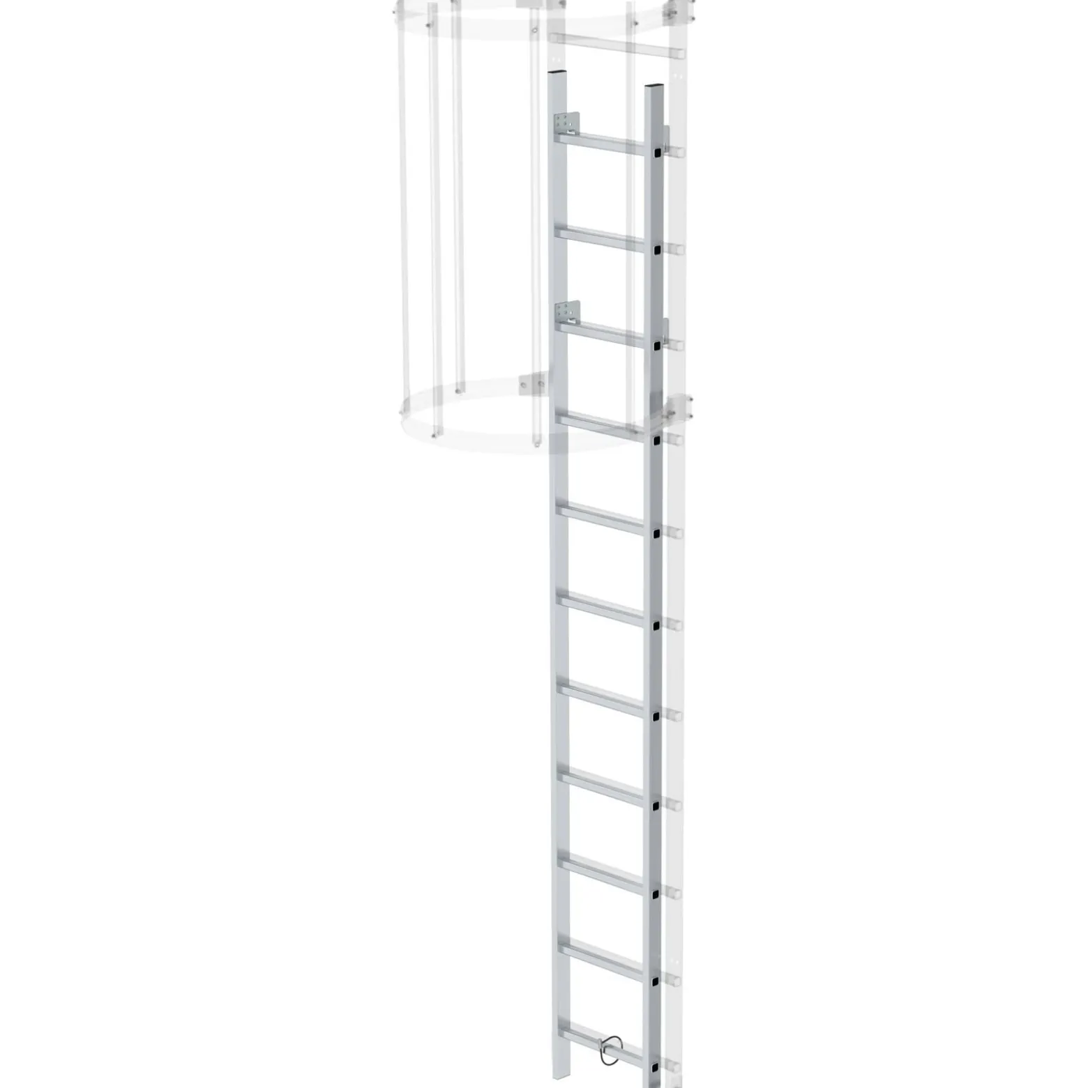Günzburger Steigtechnik Aluminium Einstiegsleiter - 061445