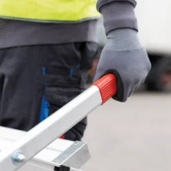 Günzburger Steigtechnik Arbeitspodest fahrbar Stufenbreite 0,8 m Aluminium geriffelt 2 Stufen - 050015