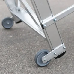 Günzburger Steigtechnik Arbeitspodest fahrbar Stufenbreite 0,8 m Aluminium geriffelt 2 Stufen - 050015