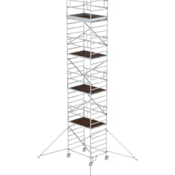 Günzburger Steigtechnik Rollgerüst 1,35 x 1,8 m mit Ausleger & Doppel-Plattform Plattformhöhe 8,35 m - 167836
