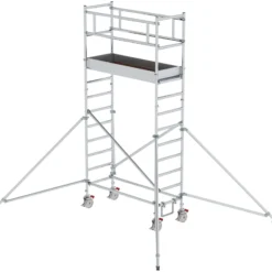 Günzburger Steigtechnik Rollgerüst 0,75 x 1,8 m mit Ausleger Plattformhöhe 3 m - 154348