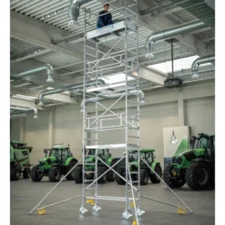 Günzburger Steigtechnik Rollgerüst 0,75 x 1,8 m mit Ausleger Plattformhöhe 3 m - 154348