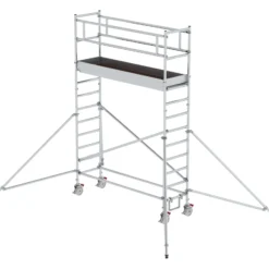 Günzburger Steigtechnik Rollgerüst 0,75 x 2,45 m mit Ausleger Plattformhöhe 3 m - 155348