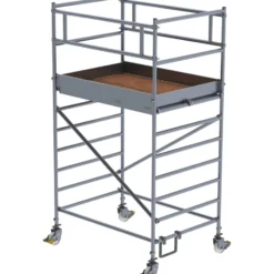 Günzburger Steigtechnik Rollgerüst 1,35 x 1,8 m mit Doppel-Plattform Plattformhöhe 2,35 m - 173235