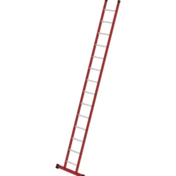Günzburger Steigtechnik Sprossen-Anlegeleiter GFK/Alu mit Traverse 14 Sprossen - 035314