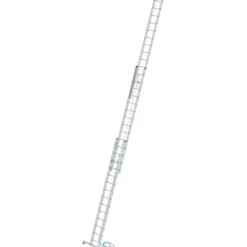 Günzburger Steigtechnik Sprossen-Seilzugleiter 3tlg. mit nivello-Traverse 3 x 14 Sprossen - 022414