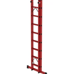 Günzburger Steigtechnik Sprossen-Schiebeleiter 2tlg. GFK mit Standard-Traverse 2 x 8 Sprossen - 036608