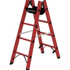 Günzburger Steigtechnik Sprossen-Stehleiter GFK 2 x 4 Sprossen - 036404