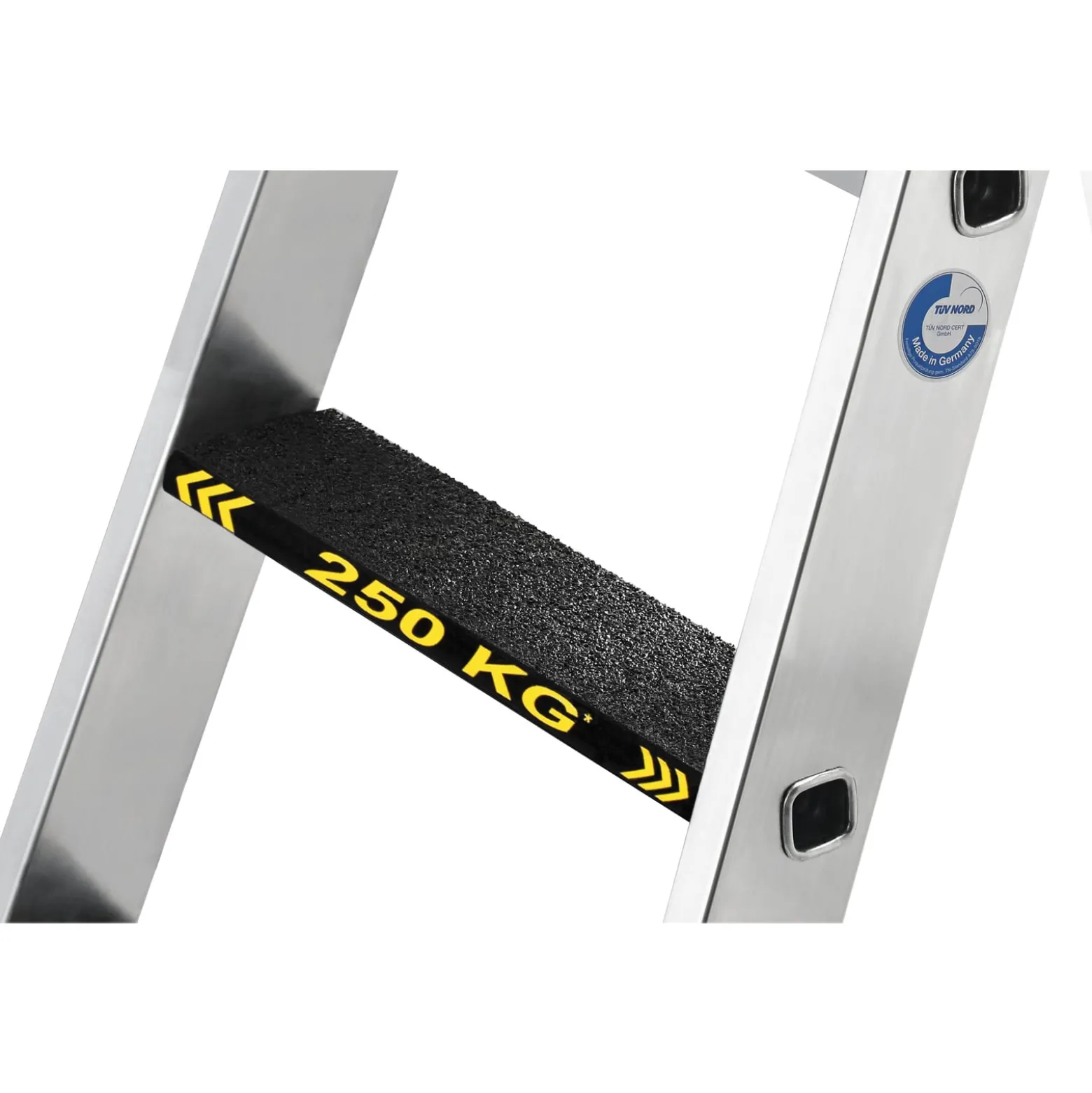 Günzburger Steigtechnik Stufen-Stehleiter 250 kg beidseitig begehbar mit clip-step R13 2 x 3 Stufen - 043803