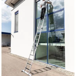 Günzburger Steigtechnik Stufen-Glasreinigerleiter Oberteil 4 Stufen - 012025