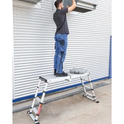 Günzburger Steigtechnik Teleskop-Arbeitsplattform Solid Line 4 Stufen - 115480