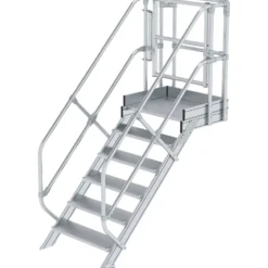 Günzburger Steigtechnik Treppen-Modul Aluminium geriffelt 6 Stufen - 632306