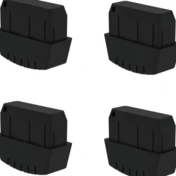 Günzburger Steigtechnik 4x Innenschuh für Stahl-Regalleiter elektrisch ableitfähig - 019269