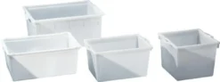 GRAF Kunststoffbehälter eckig 65 l PE natur - 812930