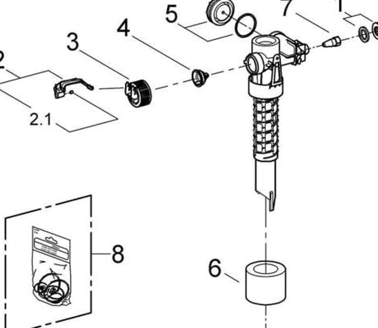 GROHE Füllventil 43537 für Spülkasten