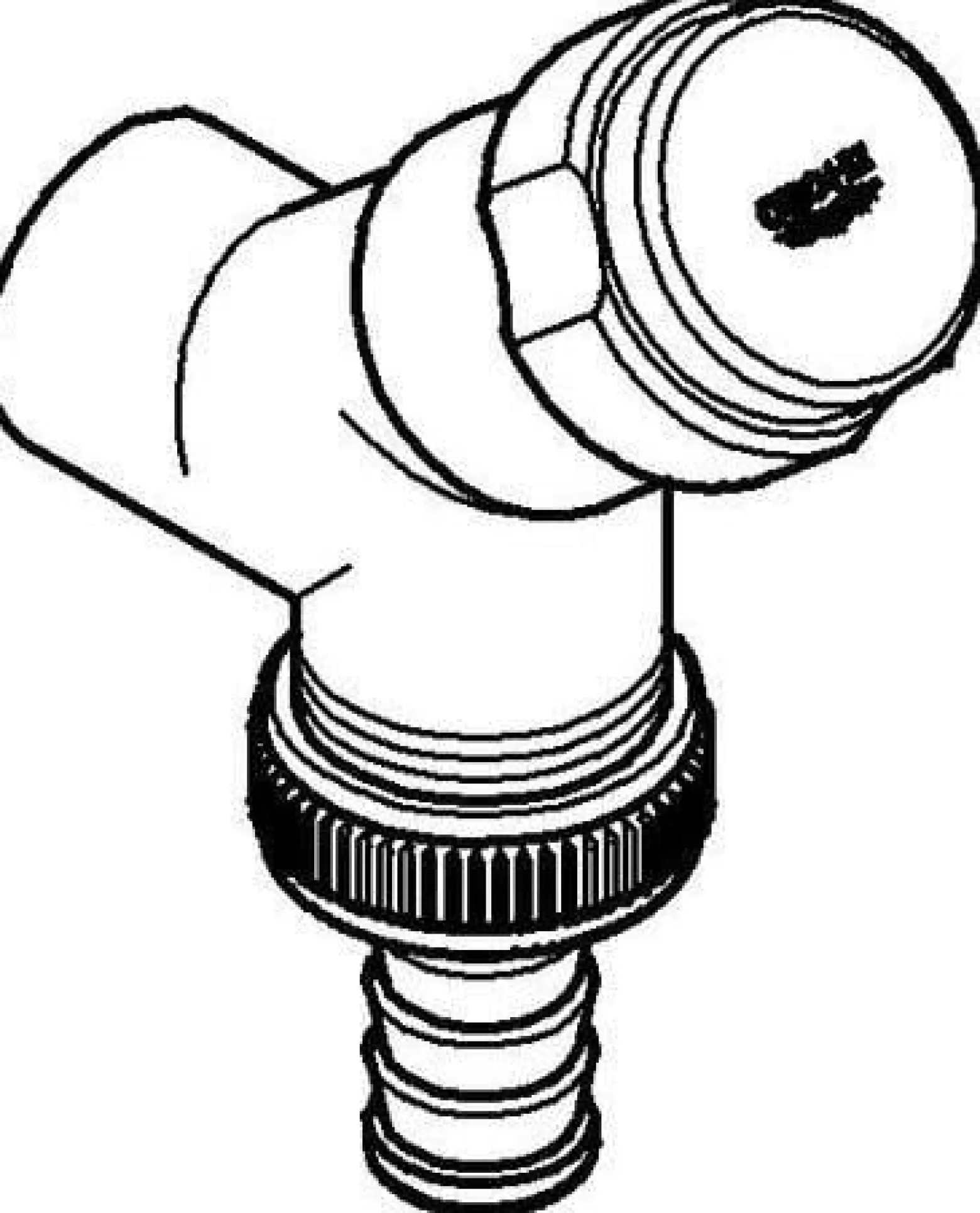 GROHE WAS-Anschlussventil 41010 DN15 Schrägsitz Design-Griff mit RV chrom