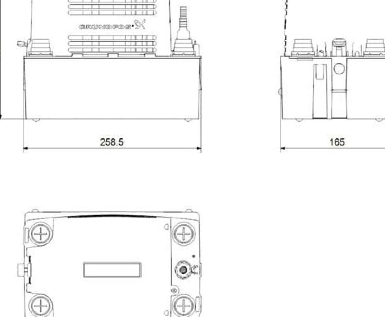 GRUNDFOS Kondensathebeanlage CONLIFT1 230V 0,075kW 2m Kabel