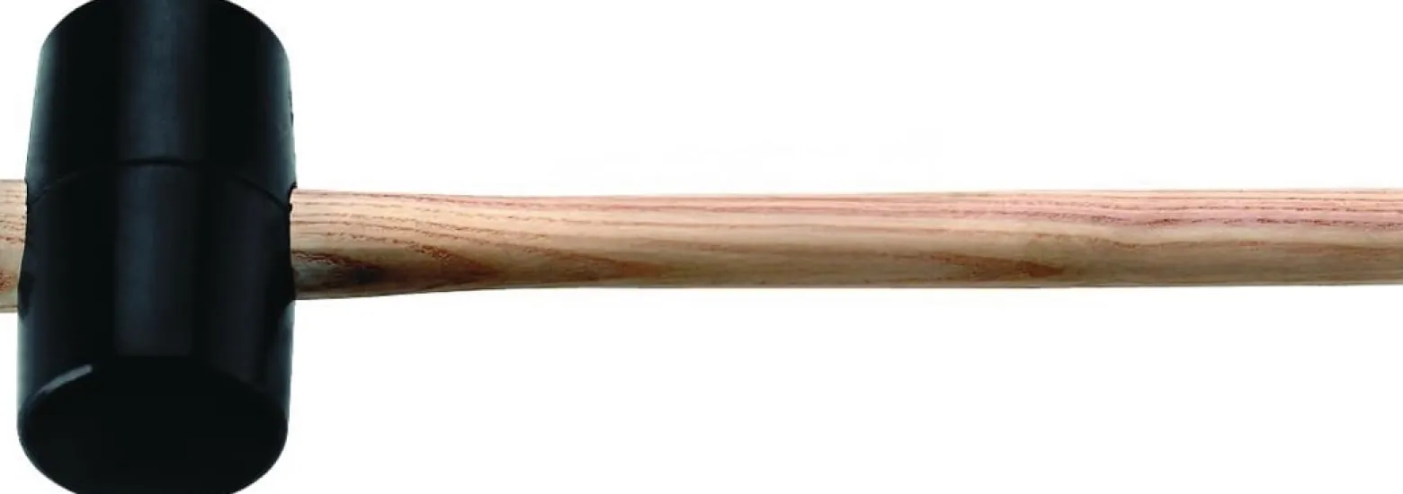 Gummihammer Kopf-D.90mm Kopf-L.139mm schwarz ES 90 Shore A flache Bahn TECWERK