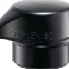 HALDER Schonhammerkopf 60 mm Gummi schwarz mittelhart - 3202260