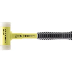 Halder SUPERCRAFT-Schonhammer rückschlagfrei mit bruchsicherem Stahlrohrstiel gelb lackiert Ø 50 mm Nylon - 3377.150
