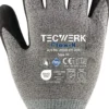 Handschuhe FlexN Gr.8 grau/schwarz EN 388 PSA II TECWERK