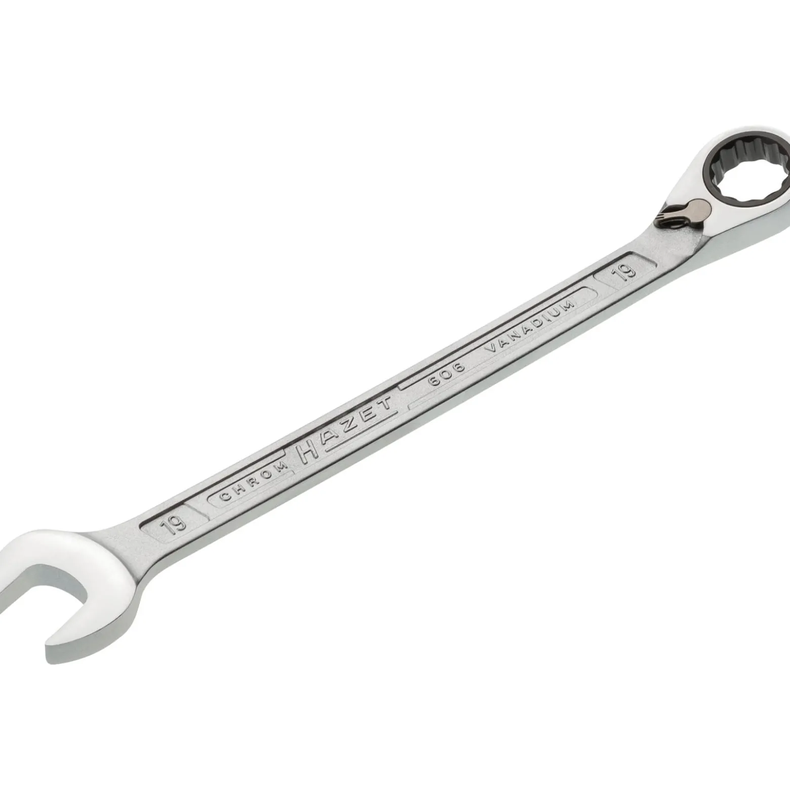 Hazet Maulringratschenschlüssel 606 SW 19mm L.268,3mm umschaltbar,Rings.15Grad - 606-19
