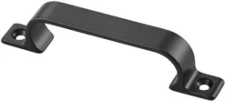 hermeta Handgriff A.21mm L.112mm B.14mm Alu.schwarz Löcher 2 - 4231-18E
