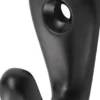 hermeta Handtuchhaken 0557 36 mm Aluminium kunststoffbeschichtet schwarz 27 mm - 0557-70E