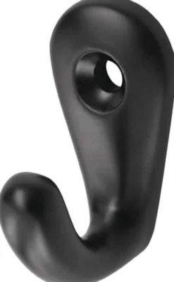 hermeta Handtuchhaken 0557 36 mm Aluminium kunststoffbeschichtet schwarz 27 mm - 0557-70E