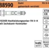 Hochleistungsanker R 88590 FH II 12/25 H Stahl galv.verz. 50St. FISCHER