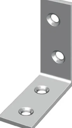 HOHAGE Stuhlwinkel L.100 mm B.20 mm S.2,25 mm Fe blau chroma - 550012