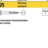 Holzschraube DIN 95 LIKO Schlitz 3,5x 35 Messing brüniert 200 Stück