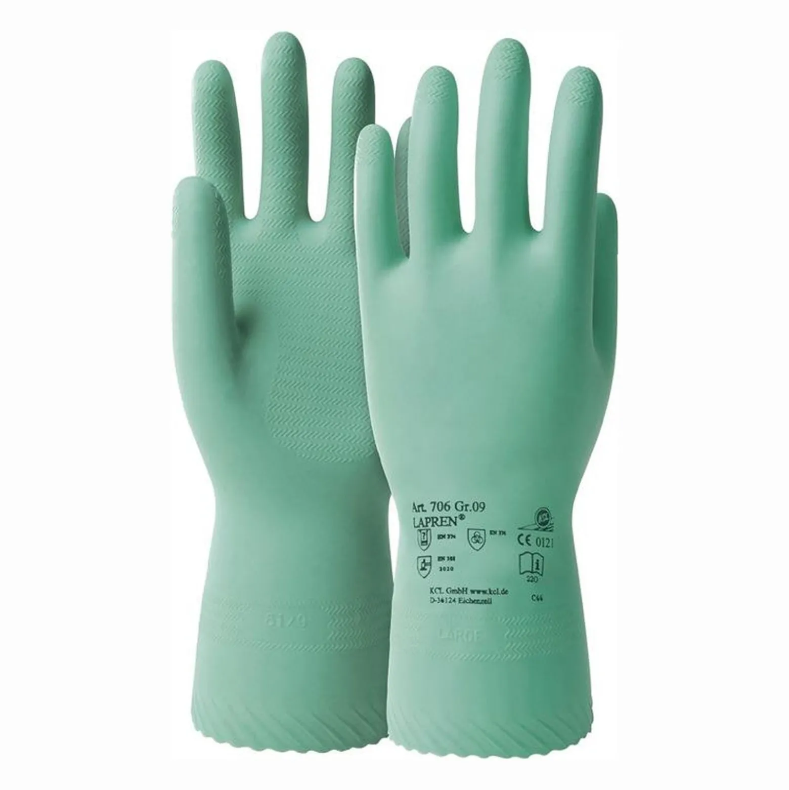 Honeywell Chemiehandschuh Lapren 706 Gr. 9 grün EN 388 EN 374 PSA III - 706/9