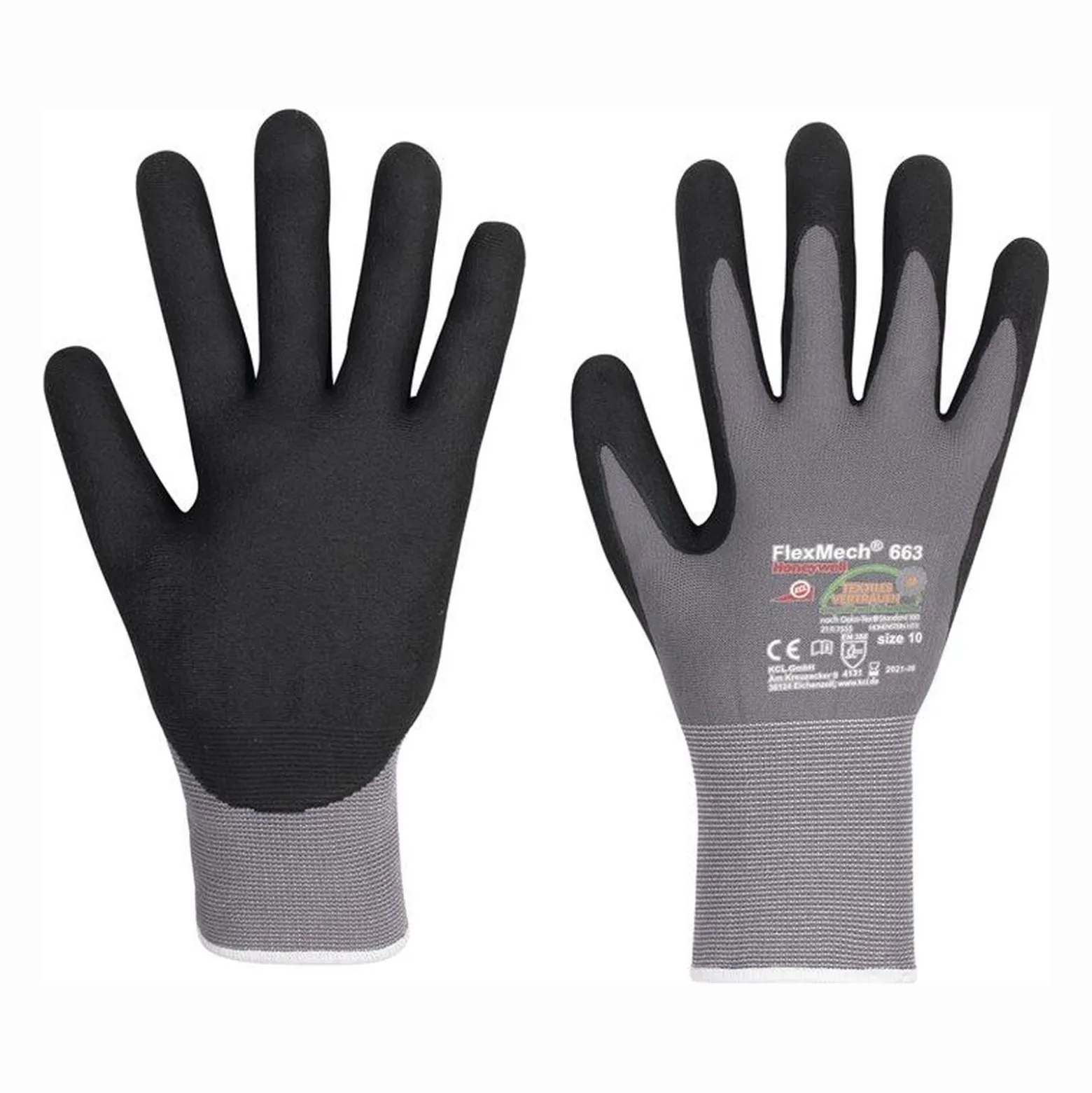 Honeywell Handschuhe FlexMech 663 grau / schwarz Gr. 11 - 663/11
